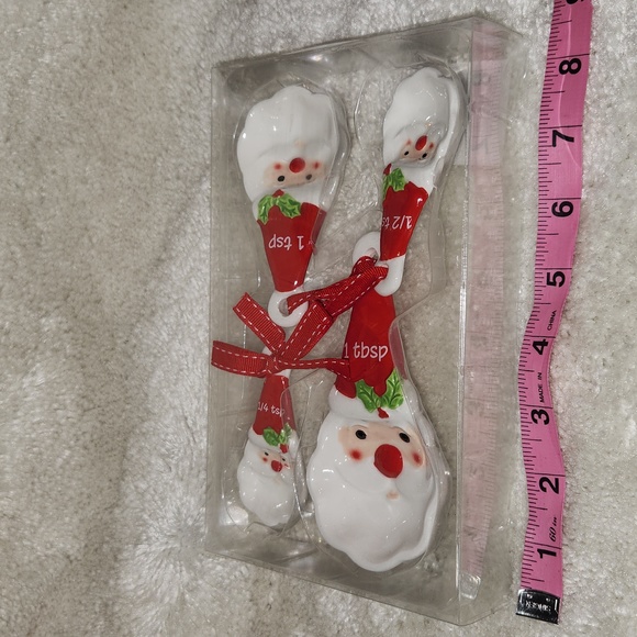 Santa Ceramic Measuring Spoons - Picture 2 of 6